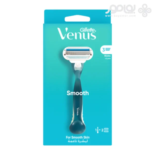خودتراش ژیلت ونوس مدل SMOOTH همراه با دو یدک