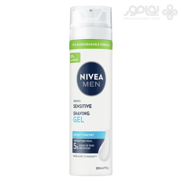 ژل اصلاح مردانه نیوا مدل SENSITIVE حجم 200 میل