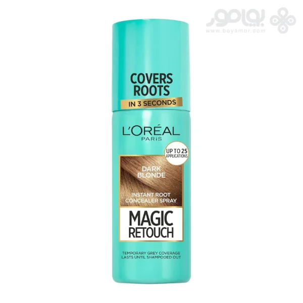 اسپری کانسیلر ریشه لورال مدل Magic Retouch رنگ بلوند تیره 75 میل