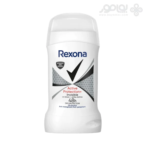 استیک دئودورانت رکسونا زنانه مدل ACTIVE PROTECTION INVISIBLE