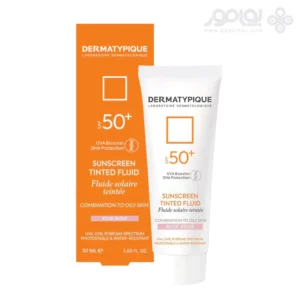 ضد آفتاب درماتیپیک SPF50 مدل FLUID رنگ رز بژ حجم 50 میل