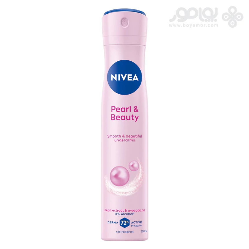 اسپری دئودورانت زنانه نیوا مدل PEARL & BEAUTY حجم 200 میل