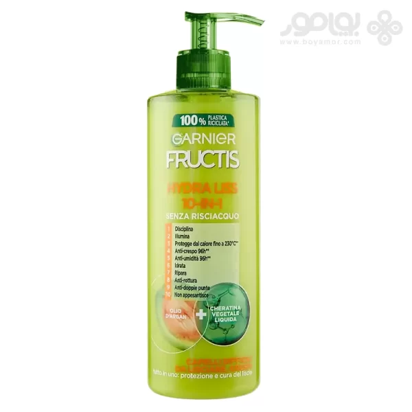 کرم موی 10 کاره گارنیر مدل HYDRA LISS حجم 400 میل