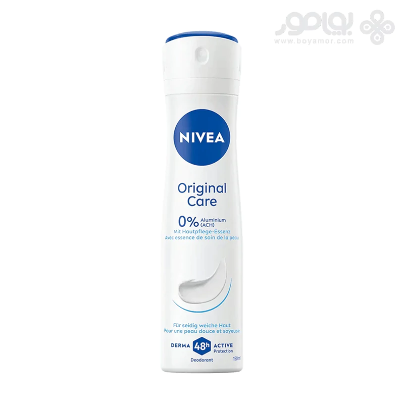 اسپری دئودورانت زنانه نیوا مدل ORIGINAL CARE حجم 150 میل
