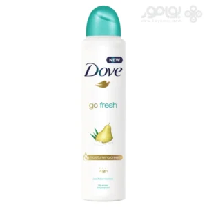 اسپری دئودورانت زنانه داو مدل GO FRESH رایحه گلابی حجم 250 میل