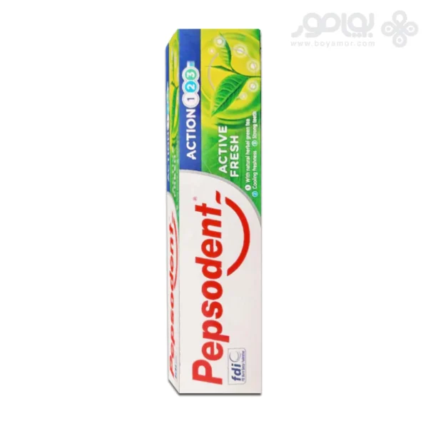 خمیر دندان گیاهی پپسودنت مدل ACTIVE FRESH وزن 114 گرم