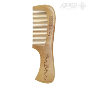 شانه چوبی دسته دار مدل TM-8 دندانه ریز