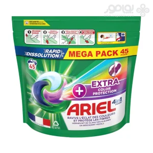 قرص ماشین لباسشویی آریل مدل EXTRA COLOR PROTECTION بسته 45 عددی