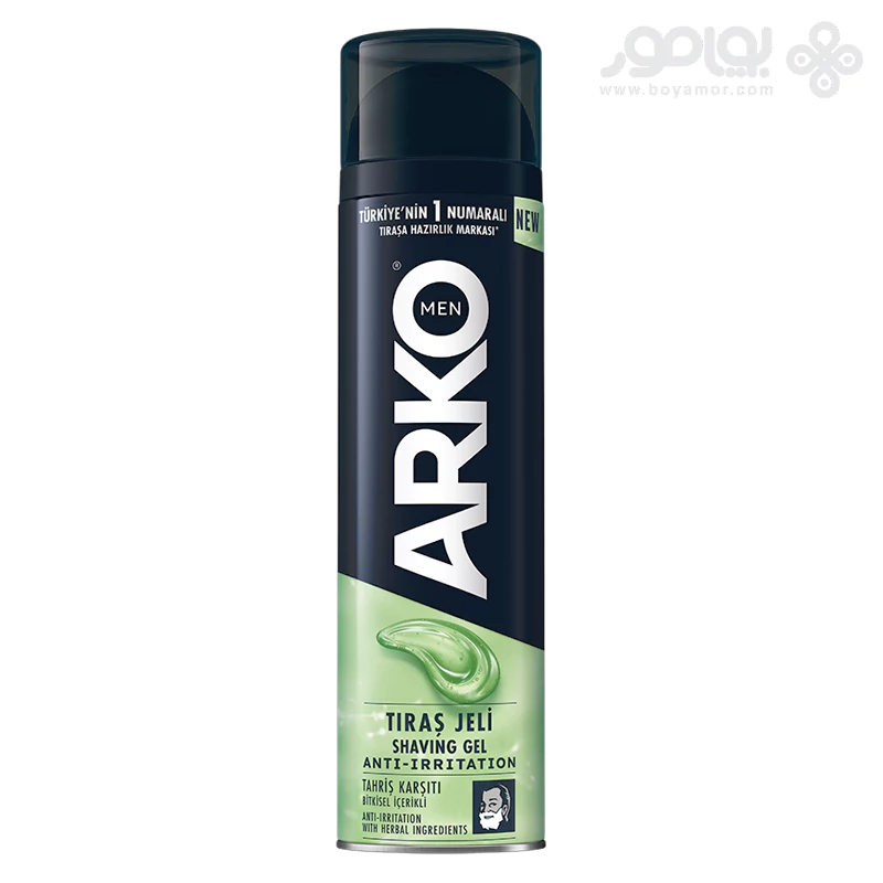 ژل اصلاح مردانه آرکو مدل ANTI IRRITATION حجم 200 میل