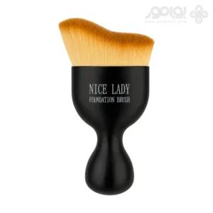برس کرم پودر منحنی NICE LADY دارای درپوش