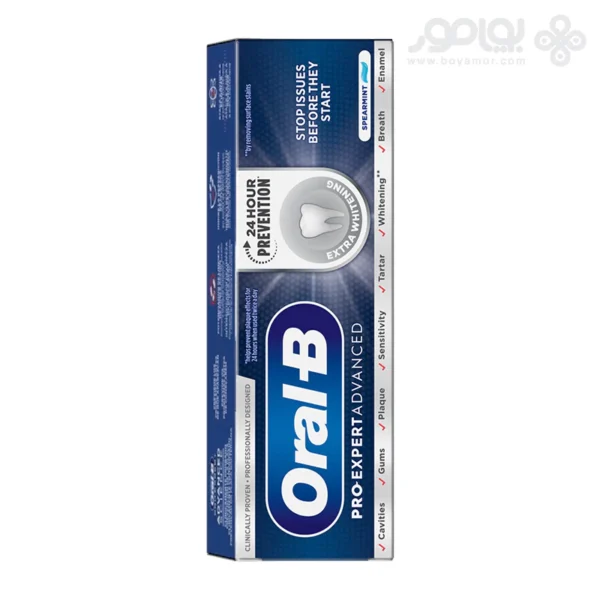 خمیر دندان اورال بی پرو اکسپرت ادونس مدل EXTRA WHITENING