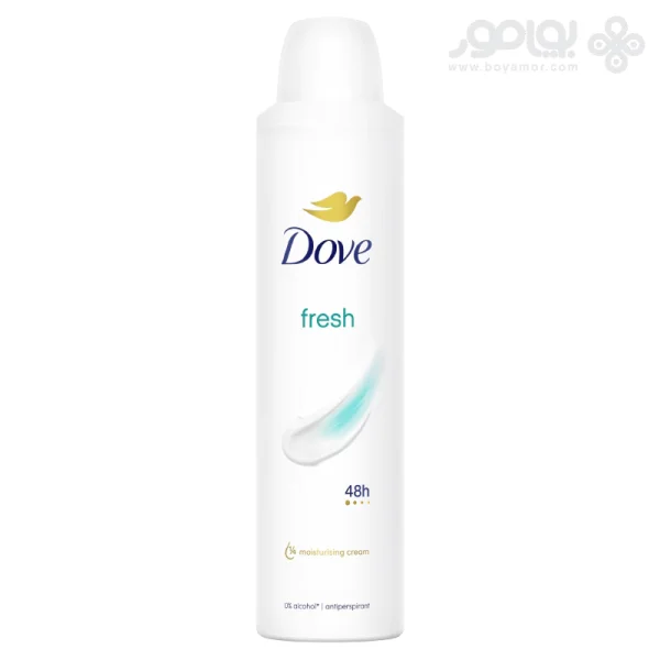 اسپری دئودورانت زنانه داو مدل FRESH حجم 250 میل