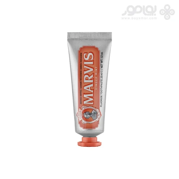 خمیر دندان زنجبیل و نعناع مارویس مدل GINGER MINT حجم 25 میل