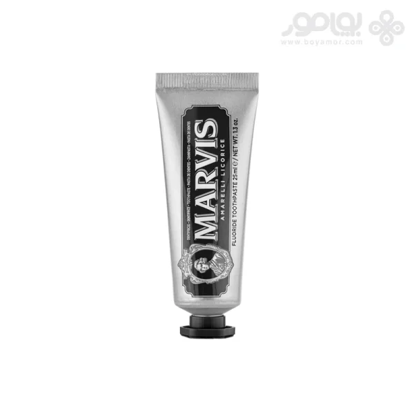 خمیر دندان شیرین بیان مارویس مدل AMARELLI LICORICE حجم 25 میل