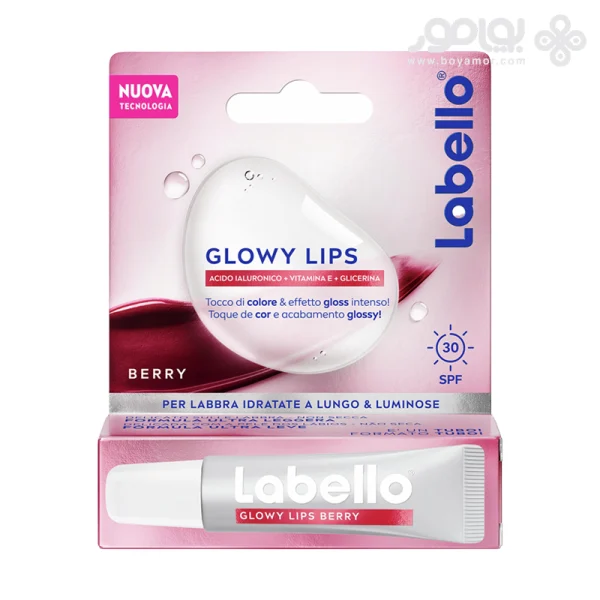 بالم لب لابلو مدل GLOWY LIPS رنگ BERRY حجم 10 میل