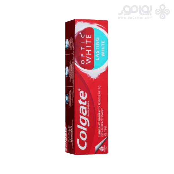 خمیر دندان کلگیت اپتیک وایت مدل LASTING WHITE حجم 75 میل