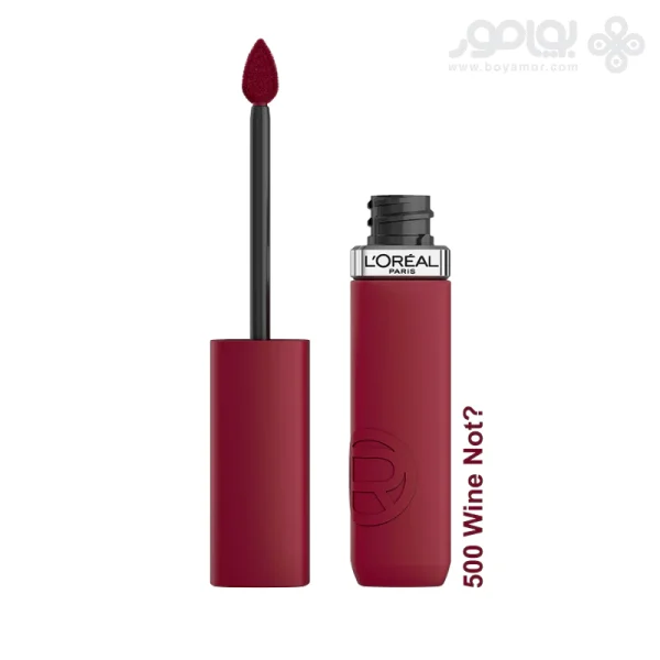 رژ لب مایع مات لورال سری INFALLIBLE شماره 500 رنگ WINE NOT