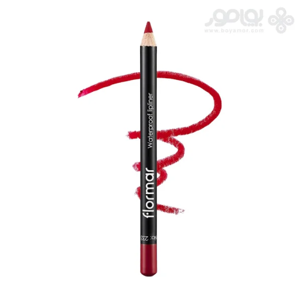 مداد لب ضد آب فلورمار شماره 233 رنگ DRAMATIC RED