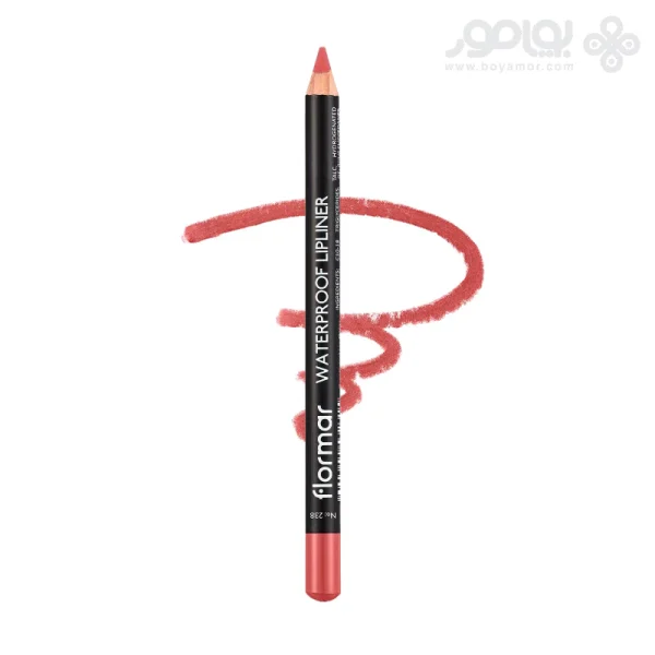 مداد لب ضد آب فلورمار شماره 238 رنگ PURE ROSE