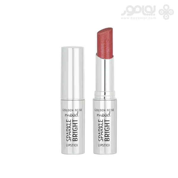 رژ لب جامد گلدن رز مدل SPARKLE BRIGHT شماره 151 رنگ ROSY GEM
