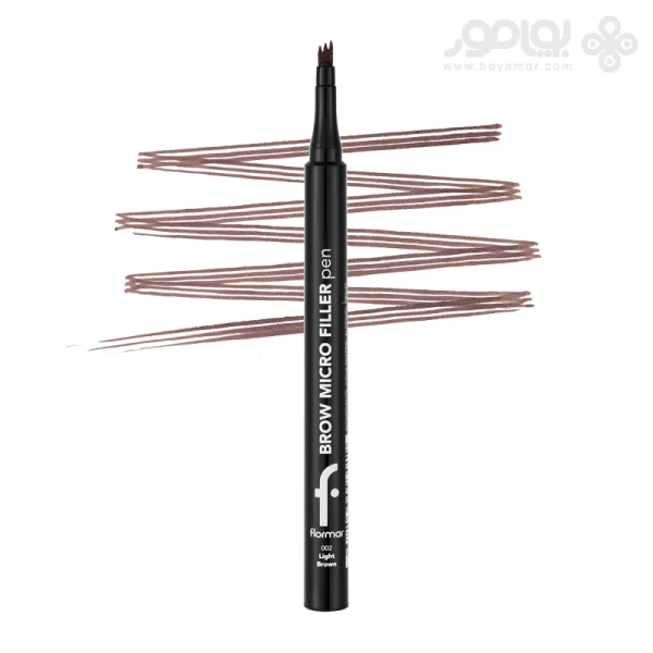 ماژیک هاشور ابرو فلورمار مدل MICRO FILLER شماره 002 رنگ قهوه ای روشن