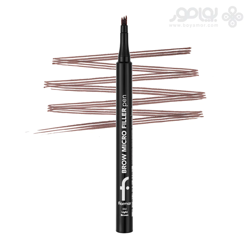 ماژیک هاشور ابرو فلورمار مدل MICRO FILLER شماره 002 رنگ قهوه ای روشن