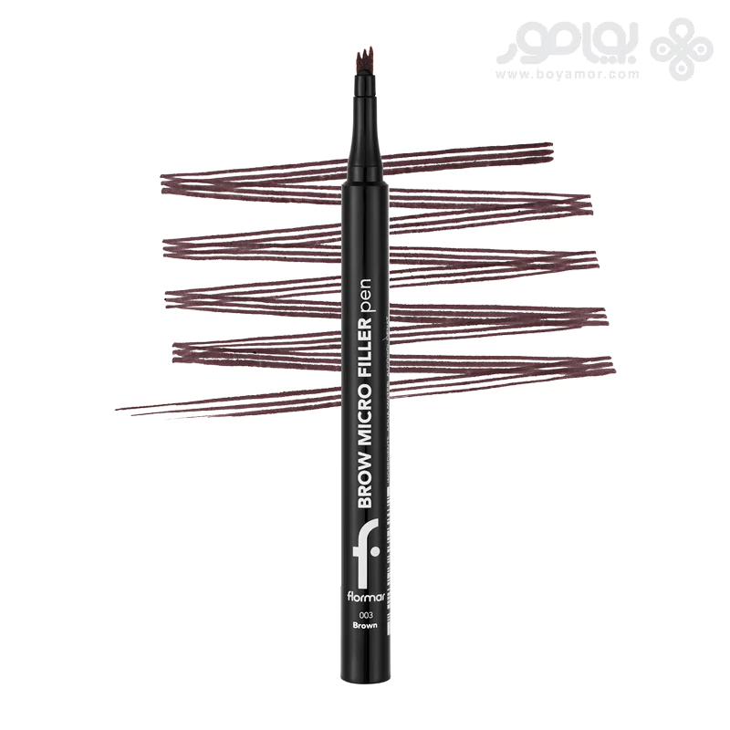 ماژیک هاشور ابرو فلورمار مدل MICRO FILLER شماره 003 رنگ قهوه ای