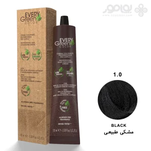 رنگ موی ارگانیک اوری گرین دیکسون شماره 1.0 رنگ مشکی طبیعی