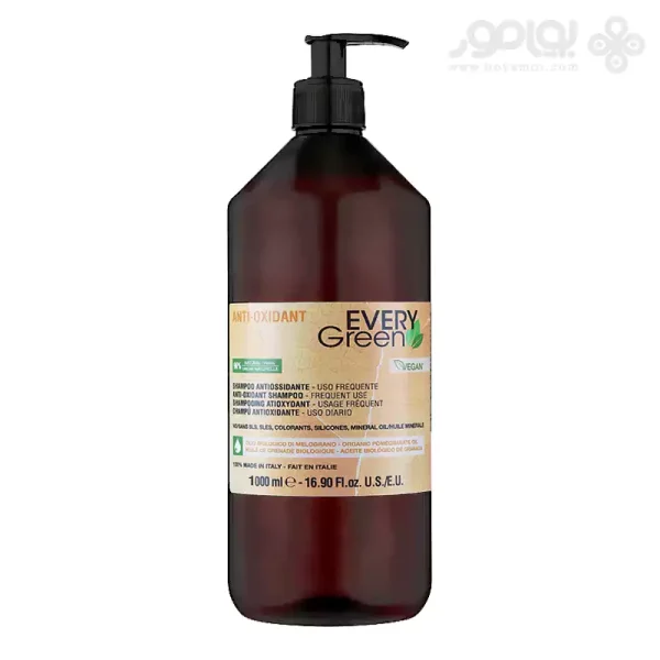 شامپو آنتی اکسیدان اوری گرین ANTI-OXIDANT مناسب مصرف روزانه 1000 میل
