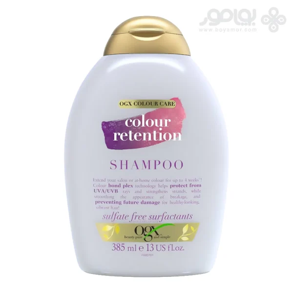 شامپو محافظ رنگ او جی ایکس COLOUR RETENTION حجم 385 میل