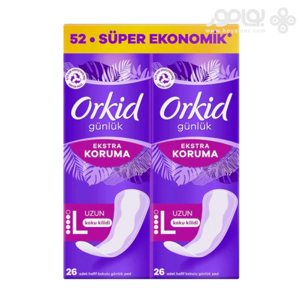 پد روزانه ارکید مدل EXTRA KORUMA UZUN بسته 52 عددی