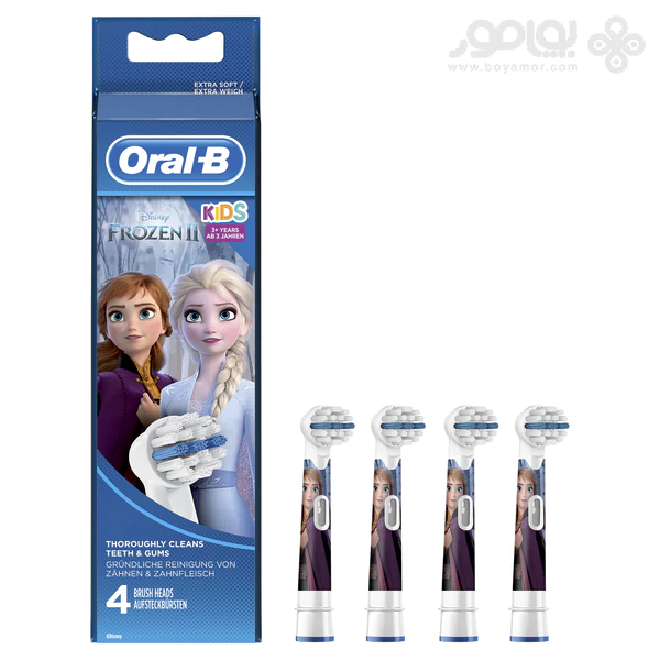 یدک مسواک برقی اورال بی بچگانه مدل FROZEN بسته 4 عددی