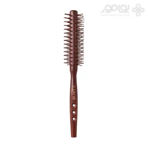 برس گرد چوبی مردانه نارسیس سایز کوچک دسته حفره دار