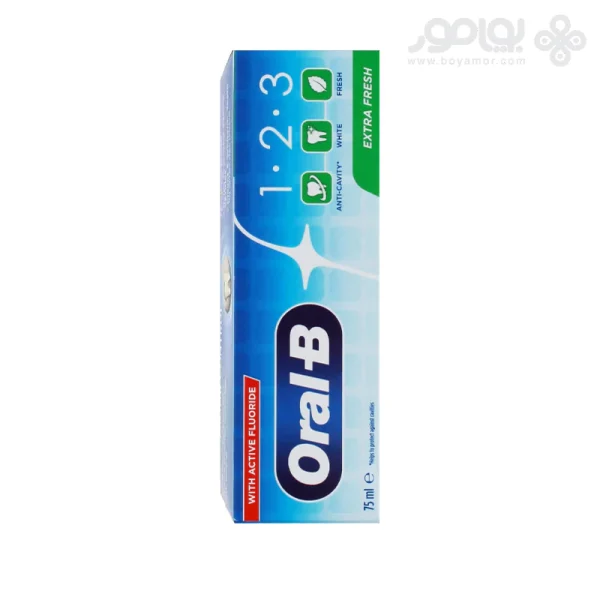 خمیر دندان سه کاره اورال بی مدل EXTRA FRESH حجم 75 میل