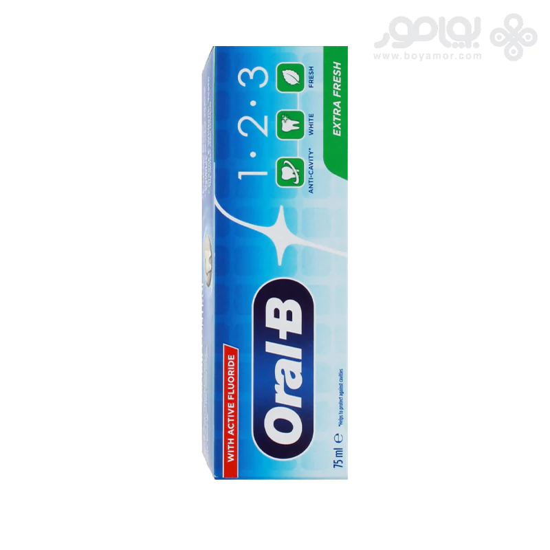 خمیر دندان سه کاره اورال بی مدل EXTRA FRESH حجم 75 میل