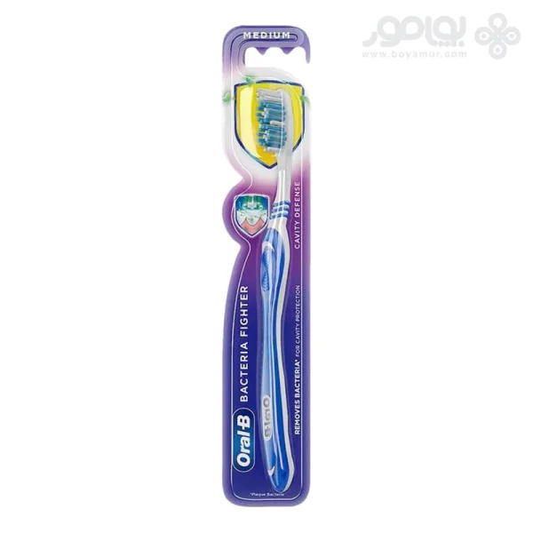 مسواک اورال‌ بی BACTERIA FIGHTER سری CAVITY DEFENSE متوسط