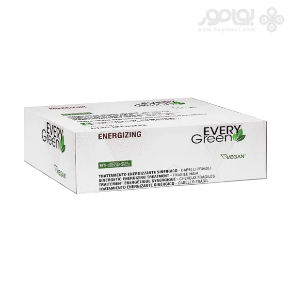 ویال سینرژیک انرژی بخش و ضد ریزش موی اوری گرین بسته 8 عددی