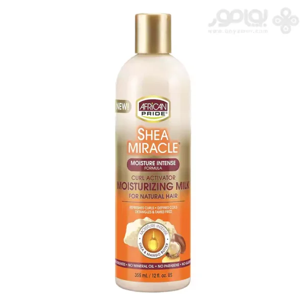 شیر آبرسان و اکتیواتور موی فر افریکن پراید SHEA MIRACLE