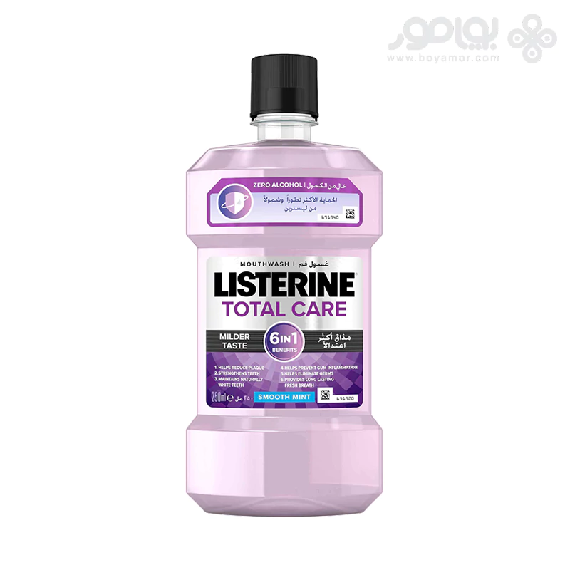 دهانشویه لیسترین سری TOTAL CARE مدل MILDER TEST حجم 250 میل