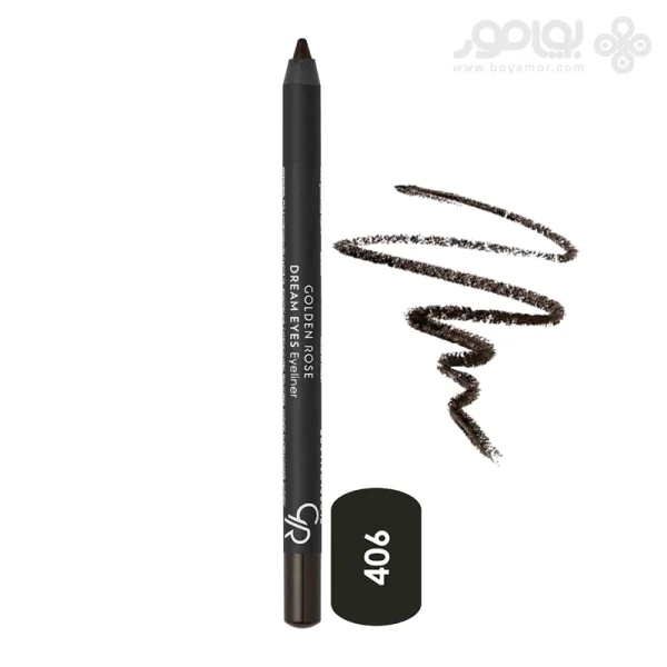 مداد چشم گلدن رز مدل DREAM EYES شماره 406 رنگ قهوه ای سوخته