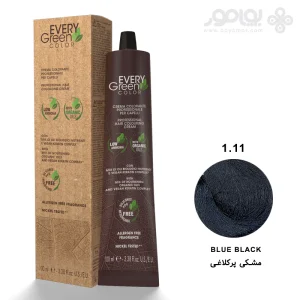 رنگ موی ارگانیک اوری گرین دیکسون شماره 1.11 رنگ مشکی پرکلاغی