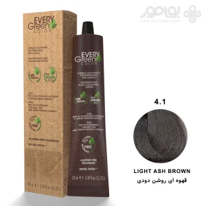رنگ موی ارگانیک اوری گرین دیکسون شماره 4.1 رنگ قهوه ای دودی روشن