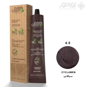 رنگ موی ارگانیک اوری گرین دیکسون شماره 4.5 رنگ سیکلامن