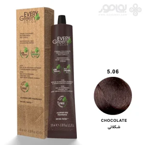 رنگ موی ارگانیک اوری گرین دیکسون شماره 5.06 رنگ شکلاتی