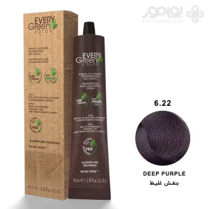 رنگ موی ارگانیک اوری گرین شماره 6.22 رنگ بنفش غلیظ