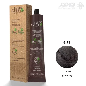 رنگ موی ارگانیک اوری گرین دیکسون شماره 6.71 رنگ ساجی
