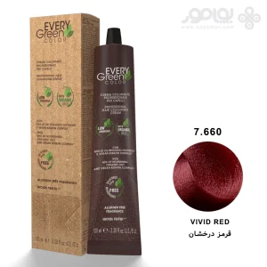 رنگ موی ارگانیک اوری گرین دیکسون 7.660 رنگ قرمز درخشان