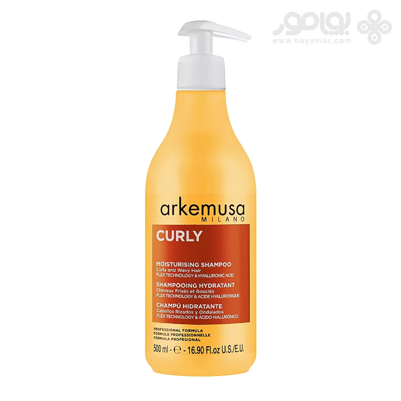 شامپو موی فر دیکسون آرکه موزا CURLY MOISTURISING حجم 500 میل