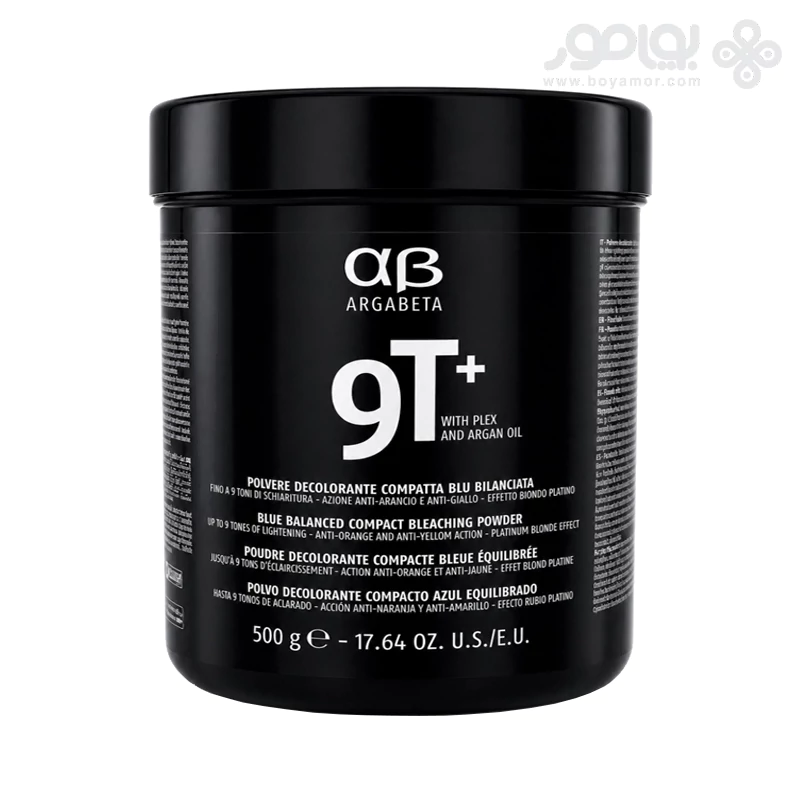 پودر دکلره آبی آرگابتا دیکسون پایه 9 حاوی مواد پلکس و روغن آرگان 500 گرم