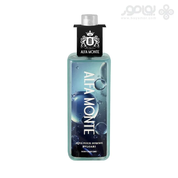 بادی اسپلش آلفا مونته رایحه AQUA POUR HOMME BVLGARI